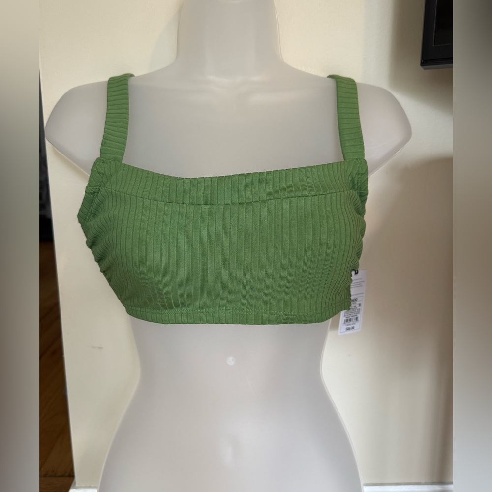 Shade & Shore Bikini Top ~ Size 34DD Underwire Removable Pads Adjustable Straps